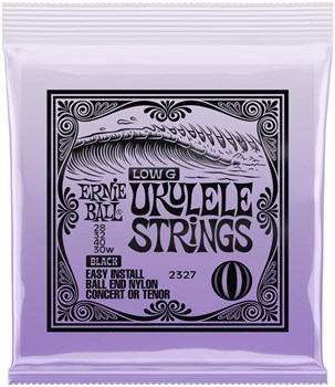ERNIE BALL 2327 Ball end Black Nylon Wound G - Струны для укулеле P02327