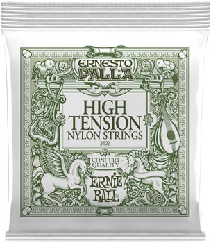 ERNIE BALL 2402 Ernesto Palla Clear&Silver Nylon High 29-45 - Струны для классической гитары P02402