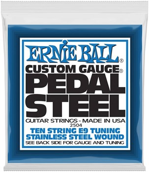ERNIE BALL 2504 Stainless Steel E9 Tuning 13-39 - Струны для педальной 10-струнной слайд-гитары P02504