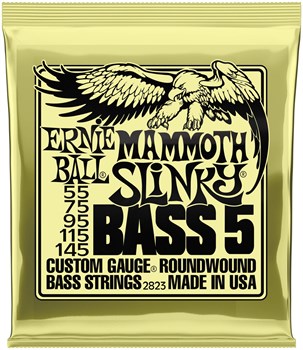 ERNIE BALL 2823 Nickel Wound Slinky Mammoth 55-145 - Струны для бас-гитары 5 струнной P02823