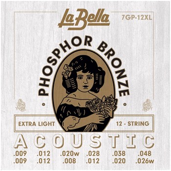 LA BELLA 7GP-12XL - Струны для акустической 12-струнной гитары 7GP-12XL