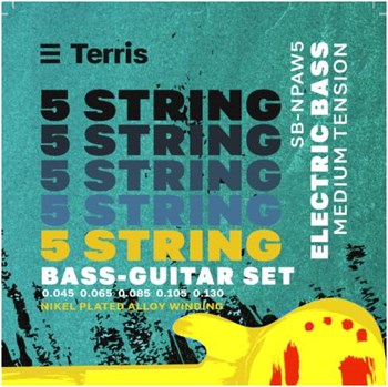 TERRIS SB-N PAW5 - Струны для бас-гитары 5 струнной SB-NPAW5