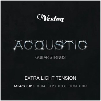 VESTON A1047 S - Струны для акустической гитары A1047S