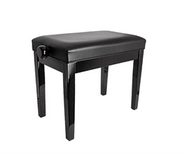 HY-PJ024-GLOSS-BLACK Банкетка, черная, искусственная кожа, Rin HY-PJ024-GLOSS-BLACK