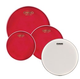 EPP-HRUV1-R Hydraulic Red Rock Набор пластиков для малого и том барабана (10, 12, 16")+14", Evans EPP-HRUV1-R