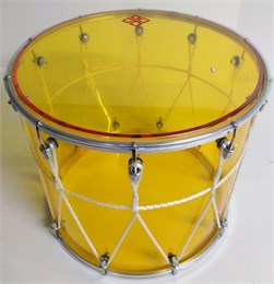BKA-13Jv Барабан кавказский 13", акрил 31х33см, с верёвкой, желтый, Мастерская Бехтеревых BKA-13Jv