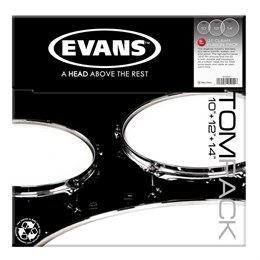 ETP-G1CLR-F G1 Clear Fusion Набор пластика для том барабана (10", 12", 14"), Evans ETP-G1CLR-F