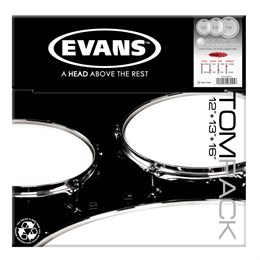 ETP-EC2SCTD-S EC2 Standard Набор пластика для том барабана, с покрытием 12"/13"/16", Evans ETP-EC2SCTD-S