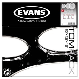 ETP-G1CTD-R G1 Rock Набор пластика для том барабана, с покрытием 10"/12"/16", Evans ETP-G1CTD-R