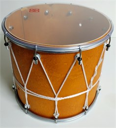 BK-12Nv Барабан кавказский 12" с верёвкой, цвет орех, Мастерская Бехтеревых BK-12Nv