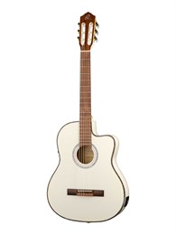 RCE145WH Family Series Pro Классическая гитара со звукоснимателем, размер 4/4, белая, Ortega RCE145WH