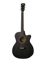 LS-130TBK-40 Акустическая гитара, с вырезом, черная, IZ LS-130TBK-40