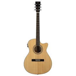 JMFSA150CEQ Электроакустическая гитара, с вырезом, цвет натуральный, Prodipe JMFSA150CEQ