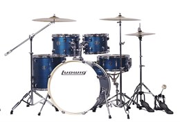 LC197-4 Accent Pro Барабанная установка, синяя, 2 коробки, Ludwig LC197-4