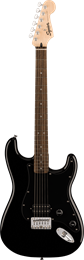 FENDER SQUIER Sonic Stratocaster HT H, Laurel Fingerboard, Black Pickguard, Black Электрогитара Sonic Stratocaster HT H, Laurel Fingerboard, Black Pickguard, Black