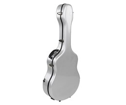 CE-153-S Футляр-кейс для акустической гитары джамбо, стекловолокно, серебристый, Jakob Winter CE-153-S