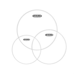 ETP-G1CLR-F G1 Clear Fusion Набор пластика для том барабана (10", 12", 14"), Evans ETP-G1CLR-F