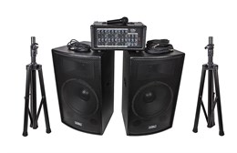 ZH0602D15LS Комплект акустической системы, микшер, микрофон, кабели, 2х250Вт, Soundking ZH0602D15LS