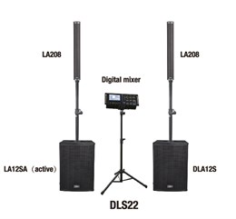 DLS22 Комплект акустических систем, сабвуфер, микшер, Soundking DLS22
