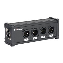 CXA027 DMX КОММУТАЦИОННАЯ КОРОБКА/РАСШИРИТЕЛЬ СИГНАЛОВ DMX 4хXLR(3p)female - RJ-45, Soundking CXA027