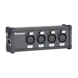 CXA030 DMX КОММУТАЦИОННАЯ КОРОБКА/РАСШИРИТЕЛЬ СИГНАЛОВ DMX 4хXLR(5p)female - RJ-45, Soundking CXA030