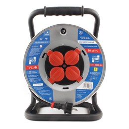 PC44801 PowerCube Удлинитель на катушке 16А/3.5кВт, 4 роз., 30м 3х2,50мм2, Электрическая мануфактура PC44801