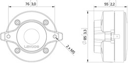 DF10.101LM Драйвер ВЧ компрессионный, 30Вт, 8 Ом, Lavoce DF10.101LM
