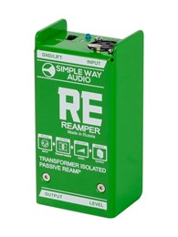 RE-GR Reamper Дибокс, преобразователь сигнала для гитары, пассивный, зеленый, Simpleway Audio RE-GR