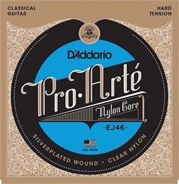 EJ46 PRO ARTE Струны для классической гитары нейлоновые  оригиналы Hard D`Addario EJ46 оригинал