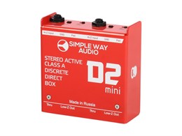 D2mini-steel Дибокс, преобразователь сигнала для гитары, активный, стальной корпус, Simpleway Audio D2mini-steel