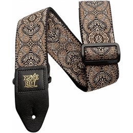 ERNIE BALL 4163 Jacquard Gold & Black Paisley - Ремень для гитары Эрни Болл dV9ZGGGbj5fxqtG5fasBr0