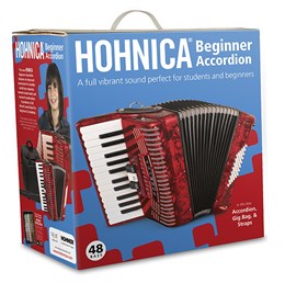 A1621 (1304) Hohnica 48 Аккордеон, красный, Hohner A1621