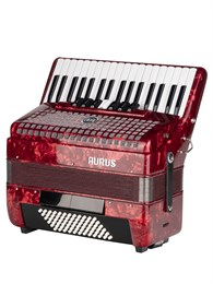 JH2021-RED Аккордеон 34/72/7/2, красный, с футляром, Aurus JH2021-RED