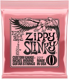 ERNIE BALL 2217 Nickel Wound Slinky Zippy 7-36 Струны для электрогитары 2217