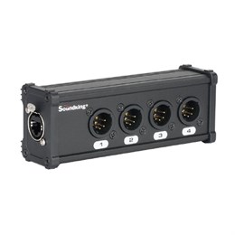 CXA029 DMX КОММУТАЦИОННАЯ КОРОБКА/РАСШИРИТЕЛЬ СИГНАЛОВ DMX 4хXLR(5p)male - RJ-45, Soundking CXA029