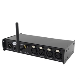 SL-SDX4CW SplitDMX X4CW Сплиттер DMX512, 1xDMX-вход, 4xDMX-выхода, модуль WiDMX, Siberian Lighting SL-SDX4CW