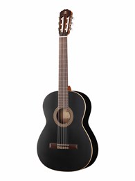 7.232 Classical Student 1C Black Satin Классическая гитара, черная, Alhambra 7.232