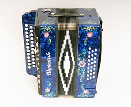 S32XL-A-BL Гармонь "Шуйская" 25х25-III-2, синяя, Шуйская гармонь S32XL-A-BL