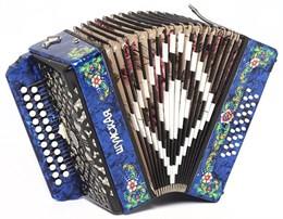 S32XL-C-BL Гармонь "Шуйская" 25х25-III-2, синяя, Шуйская гармонь S32XL-C-BL