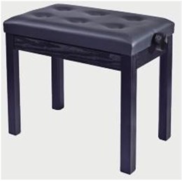 HY-P310-SATIN-BLACK Банкетка, матовый черный, искусственная кожа, Rin HY-P310-SATIN-BLACK