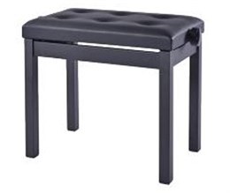 HY-TM21-SATIN-BLACK Банкетка, матовый черный, искусственная кожа, Rin HY-TM21-SATIN-BLACK