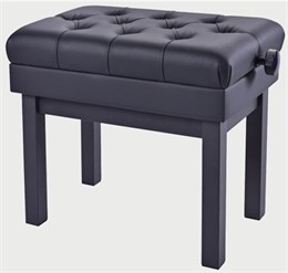 HY-TM58-SATIN-BLACK Банкетка, матовый черный, искусственная кожа, Rin HY-TM58-SATIN-BLACK