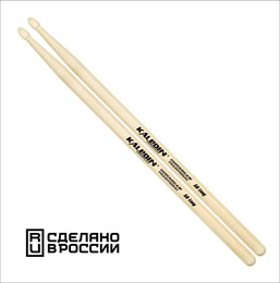 7KLHB5BL 5B Long Барабанные палочки, граб, деревянный наконечник, Kaledin Drumsticks 7KLHB5BL