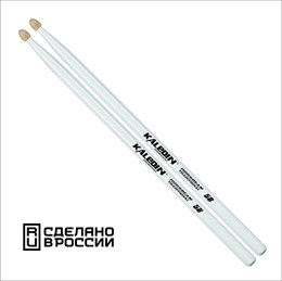 7KLHBW5B 5B Барабанные палочки, граб, деревянный наконечник, белые, Kaledin Drumsticks 7KLHBW5B