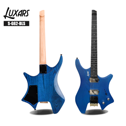 Luxars S-G62-BLS Электрогитара безголовая, синяя S-G62-BLS