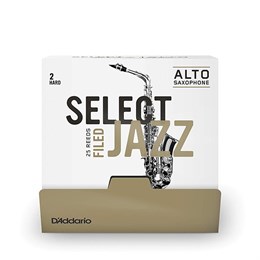 RSF01ASX2H-B25 Select Jazz Filed Трости для саксофона альт, размер 2, жесткие (Hard), 25шт, Rico RSF01ASX2H-B25