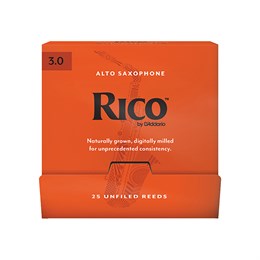 RJA0130-B25 Rico Трости для саксофона альт, размер 3.0, 25шт в индивидуальной упаковке, Rico RJA0130-B25