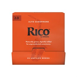 RJA0120-B25 Rico Трости для саксофона альт, размер 2.0, 25шт в индивидуальной упаковке, Rico RJA0120-B25