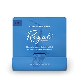 RJB0115-B25 Rico Royal Трости для саксофона альт, размер 1.5, 25шт в индивидуальной упаковке, Rico RJB0115-B25