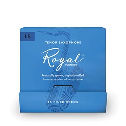 RKB0115-B25 Rico Royal Трости для саксофона тенор, размер 1.5, 25шт в индивидуальной упаковке, Rico RKB0115-B25